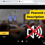 peacock turn off audio description