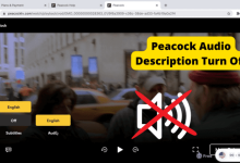 peacock turn off audio description
