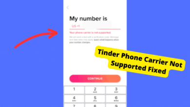 tinder phone carrier not supported