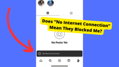 no internet connection instagram profile blocked