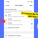 custom facebook story will they know