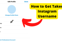 how to get taken username instagram