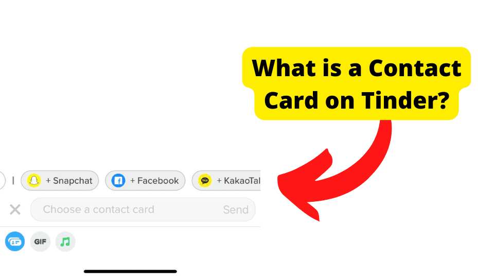 What is a Contact Card on Tinder